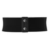 Fashion Faux Leather Steampunk Rivet Elastic Wide Waist Belt