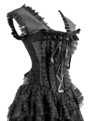 Victorian Steampunk Corset Dress Showgirl Cancan Costume