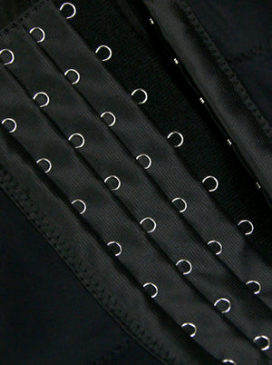 Punk Faux Leather Spaghetti Front Zipper Bustier Corset Crop Top