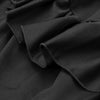 Gothic Victorian Black High Waist Lace Trim Elasticity Ruffled High-low Skirt
