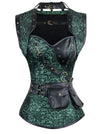 Steampunk Gothic Steel Boned Overbust Corset for Halloween