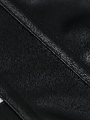 Steampunk Spiral Steel Boned Faux Leather Zipper Plus Size Corset