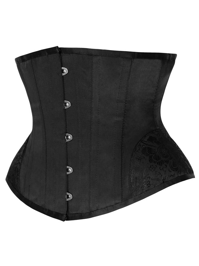 Vintage Jacquard Steel Boned Plus Size Waist Cincher Underbust Corset