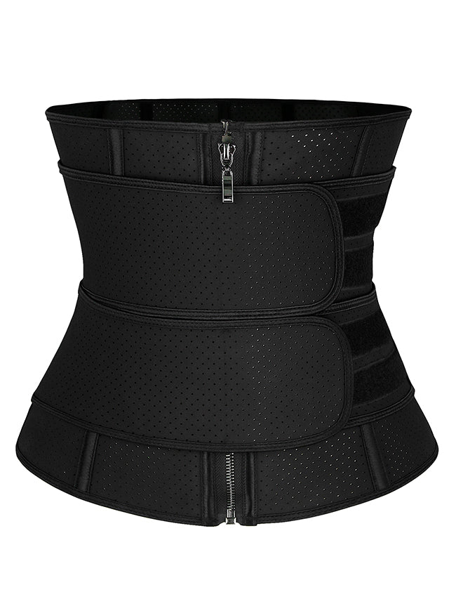 Unisex Waist Trainer Latex Underbust Corset Sport Girdle Hourglass Body Shaper