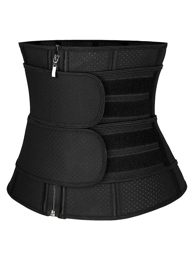 Unisex Waist Trainer Latex Underbust Corset Sport Girdle Hourglass Body Shaper