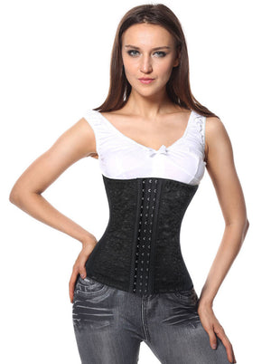 Women's Steel Boned Lace Waist Training Shapewear Underbust Corset