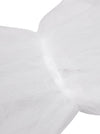 Women's Elegant Pearl Beaded Tulle Bridal Chapel Veil with Long Gloves 2-piece Set