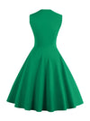 Vintage A-Line Polka Dot Print Cocktail 50s Style Party Dress
