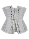 Women Sexy 14 Steel Boned See-through Mesh Lace Up Underbust Corset