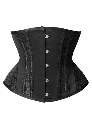 Underbust Corset Women's Heavy Duty Steel Boned Hourglass Waist Trainer Body Shaper