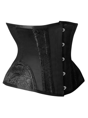 Underbust Corset Women's Heavy Duty Steel Boned Hourglass Waist Trainer Body Shaper