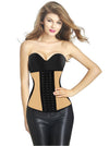 Women's Apricot Latex Underbust Waist Trainer Shaper Corset