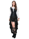 Steampunk Plus Size Gothic High Low Cyberpunk Skirt