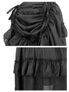 Steampunk Plus Size Gothic High Low Cyberpunk Skirt