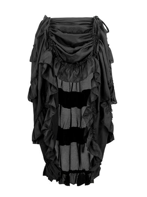 Steampunk Plus Size Gothic High Low Cyberpunk Skirt