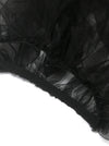 Women's Long Fingerless Mesh Sheer Gloves Detachable Puffy Tulle Sleeves Black