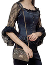 2pc Set Gothic Steel Boned Overbust Corset with Off-shoulder Lace Ruffle Blouse