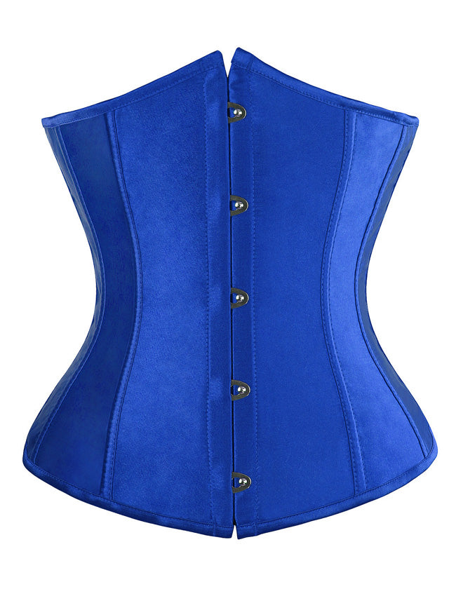 Plus Size Satin Waist Training Cincher Boned Underbust Corset