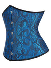 Victorian Plus Size Satin Underbust Corset Bustier Shapewear Outfit for Women Waist Trainer