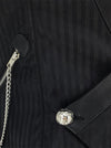 Men's Steampunk Pinstripe Waistcoat V Neck Party Vest