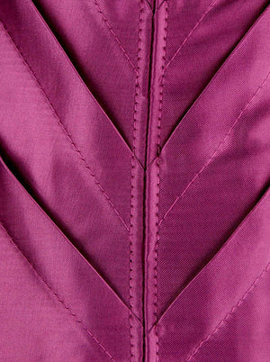 Plus Size Burlesque Vintage Lace Satin Halterneck Purple Bustier Corset