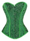 Women's Vintage Palace Jacquard Sweetheart Strapless Overbust Corset