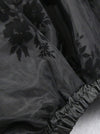 Women's Steampunk Gothic Irregular Floral Print High-low Bubble Skirt