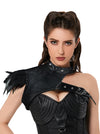 Steampunk Gothic Costume Accessories One-shoulder Leather Shrug Jacket Armor