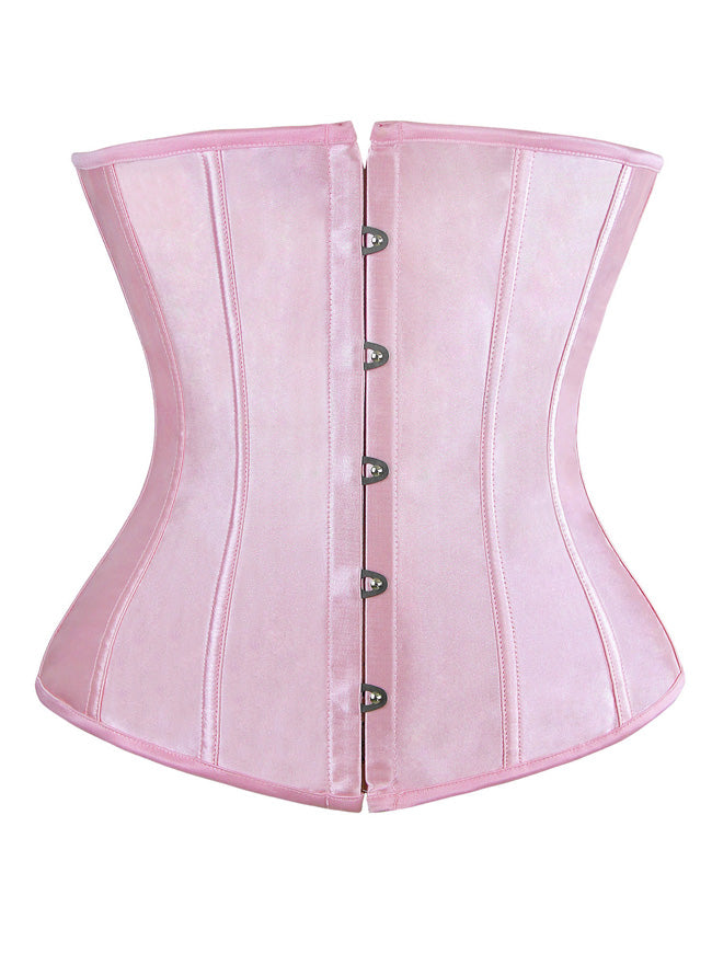 Women's Satin Waist Training Cincher Underbust Corset