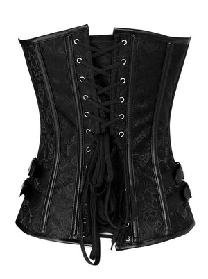 Women's Spiral Steel Boned Steampunk Goth Halloween Burlesque Corset