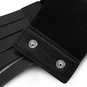 Fashion Faux Leather Steampunk Rivet Elastic Wide Waist Belt
