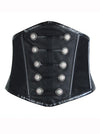 Women's Steampunk Gothic Faux Leather Underbust Corset Waist Belt