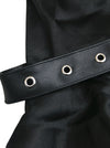 Gothic Black Velvet Stand Collar Long Layered Sleeve Shrug Bolero Jacket