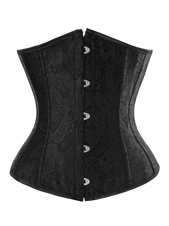 Women's Gothic Vintage Brocade Boned Waist Training Underbust Corset