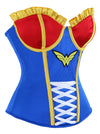 Women's Halloween Wonder Heroine Costume Cosplay Overbust Corset Top