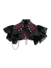 Gothic PU Leather Steampunk Rivet and Cross Embellished Shrug