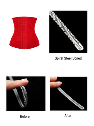 Plus Size Steel Boned Lace Waist Training Shapewear Underbust Corset