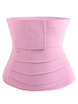 Women 4 Meters Elastic Waist Cincher Velcro Girdle Sports Body Shaper Belt