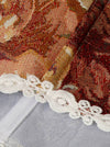 Women's Victorian Floral Oil Painting Lace Up Princess Corset Top