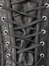 Steampunk Steel Boned Jacquard Weave Unique Pattern Black Corset