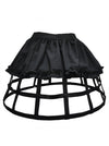 Fashion Black Short Petticoat Steel Boned Crinoline Underskirt