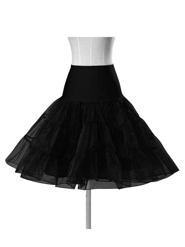Women's 50s Vintage Rockabilly Petticoat Tutu Graceful Cute Tulle Skirt