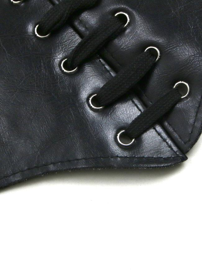 Steampunk Retro Leather Elastic Lace Up High Waist Cincher Corset Belt