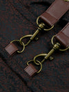Steel Boned Brocade Dark-Brown Corset with Jacket and Belt