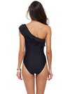 Sexy One Shoulder Ruffle Backless Beach One-piece Swimsuit
