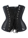 14 Steel Bones See-through Mesh Breathable Lace Up Waist Training Corset