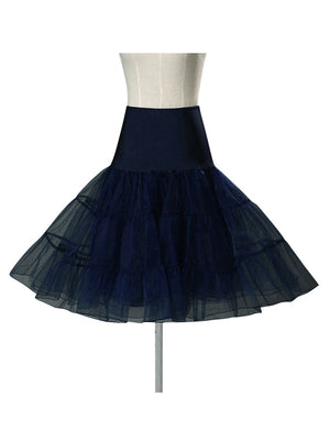 Women 50s Plus Size Vintage Rockabilly Petticoat Tutu Graceful Cute Tulle Skirt