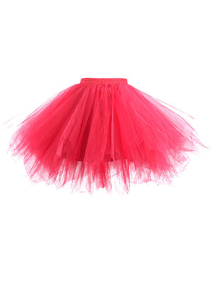 Women Multi-layered Mesh Short Petticoat Cosplay Mini Skirt