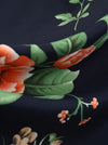 Retro Round Neckline Sleeveless Floral Printed A-Line Swing Dress