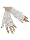 Women's Vintage Elegant Floral Lace Wedding Party Floral Lace Fingerless Gloves